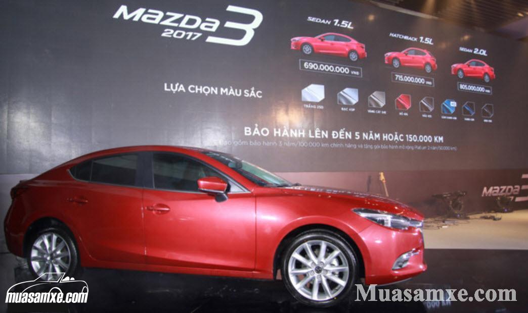 Mazda 3 2017 có mấy màu? những màu nào bán chạy nhất? 1