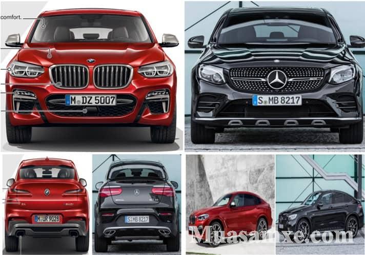 So sánh Mercedes GLC Coupe 2019 và BMW X4 2019, Mercedes GLC Coupe 2019, BMW X4 2019, Mercedes GLC 2019, giá xe BMW X4 2019, đánh giá BMW X4 2019, Mercedes GLC