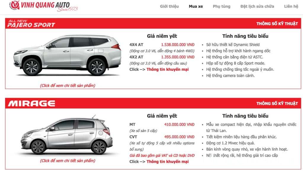 Vinh Quang Motors, gara ô tô, sữa chưa ô tô, bảo dưỡng xe hơi