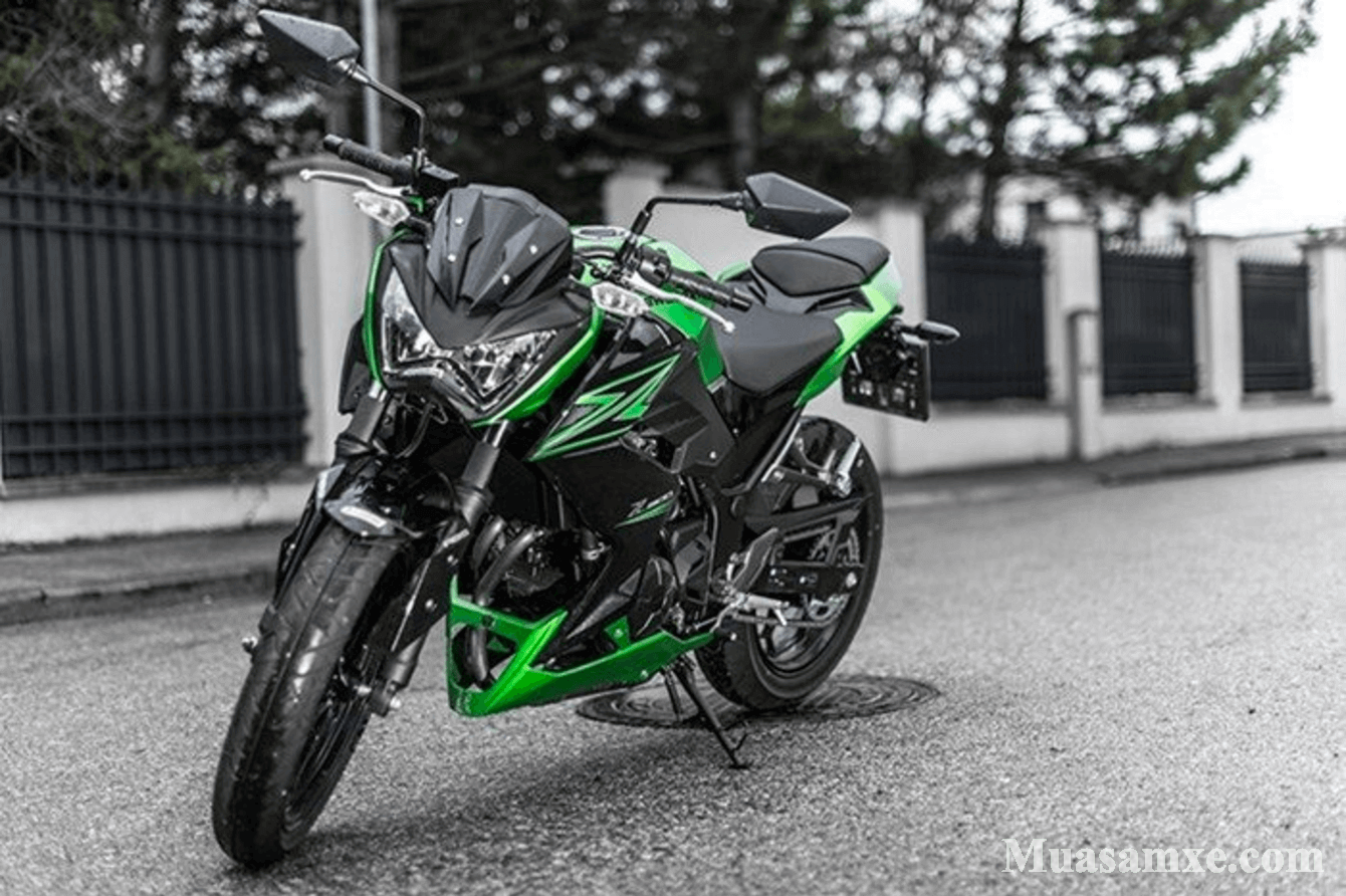 Xe naked bike mới Kawasaki Z300 đã có giá bán