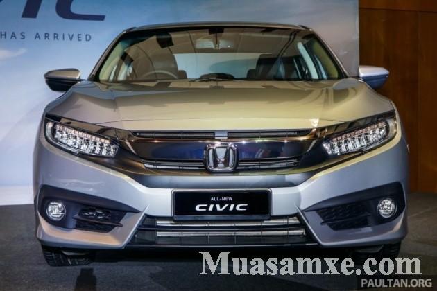 Giá xe Honda Civic 2016 bản cao cấp nhất được bán 721 triệu VNĐ 