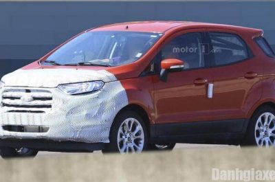Bắt gặp Ford EcoSport facelift bị lộ ảnh thân và đuôi xe trên đường thử