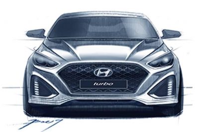 Hình ảnh phác hoạ Hyundai Sonata 2018 với nhiều công nghệ mới
