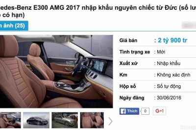 Bán xe Mercedes E300 AMG 2017 hàng nhập khẩu nguyên chiếc