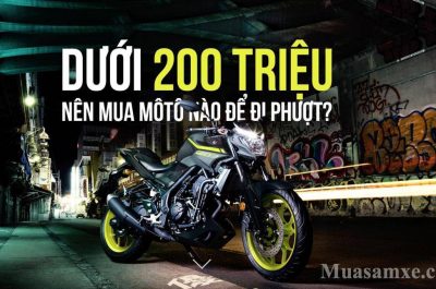 Top 10 mẫu xe môtô giá rẻ dưới 200 triệu đáng quan tâm nhất!