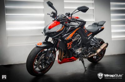 Ngắm Kawasaki Z1000 độ dàn tem màu cam đen cực chất của biker Vũng Tàu