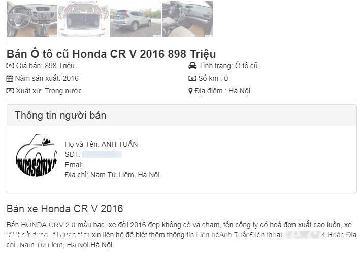 Honda CR-V giảm hàng trăm triệu, dân buôn xe CR-V cũ hết đồ chơi 1