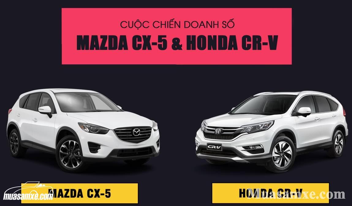 Bảng so sánh Honda CR-V 2.0 và Mazda CX-5 2.0 2017