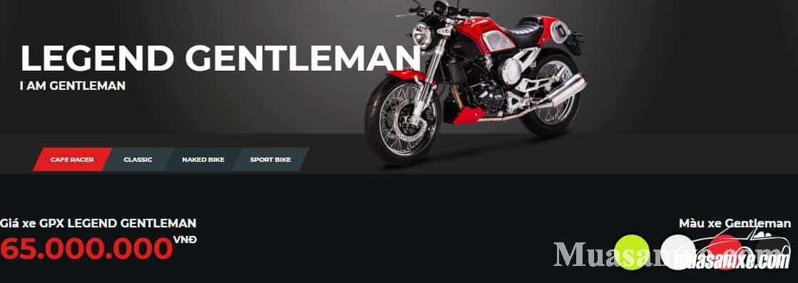 GPX Legend Gentleman Racer 200 giá chỉ từ 515 triệu