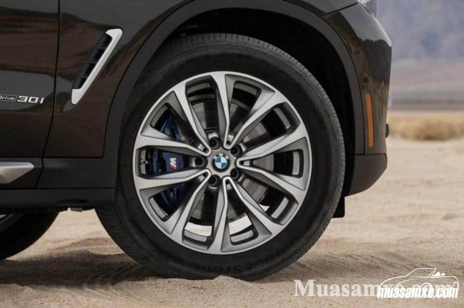 BMW X3 2019 trang bị mâm xe 20 inch