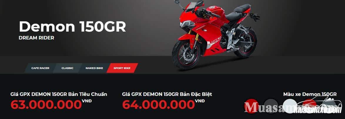 GPX Demon 150GR giá 63 triệu  tham vọng xe máy Thái Lan tại Việt Nam   VnExpress