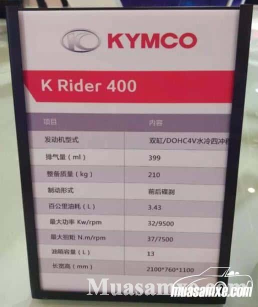 Kymco K-Rider 400 2018, giá xe Kymco K-Rider 400 2018, đánh giá Kymco K-Rider 400 2018, Kymco K-Rider 400 2018 giá bao nhiêu 9