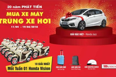 Honda Phát Tiến chơi lớn: Mua xe máy, trúng xe hơi!