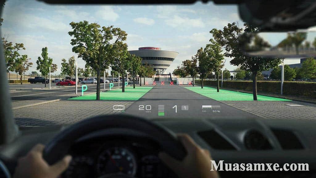 Porsche, Hyundai, Head-up, công nghệ xe hơi, kính thực tế ảo, kính lái, thực tế ảo, xe tự lái