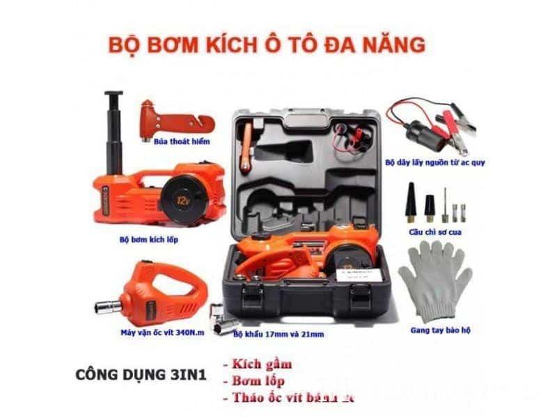 bộ dụng cụ kích ô tô đa năng