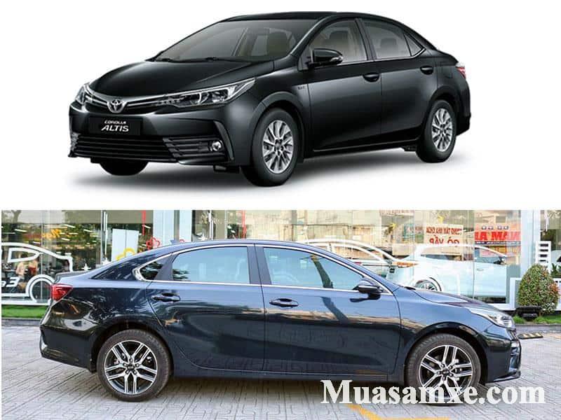 So sánh Toyota Altis với KIA Cerato 2019