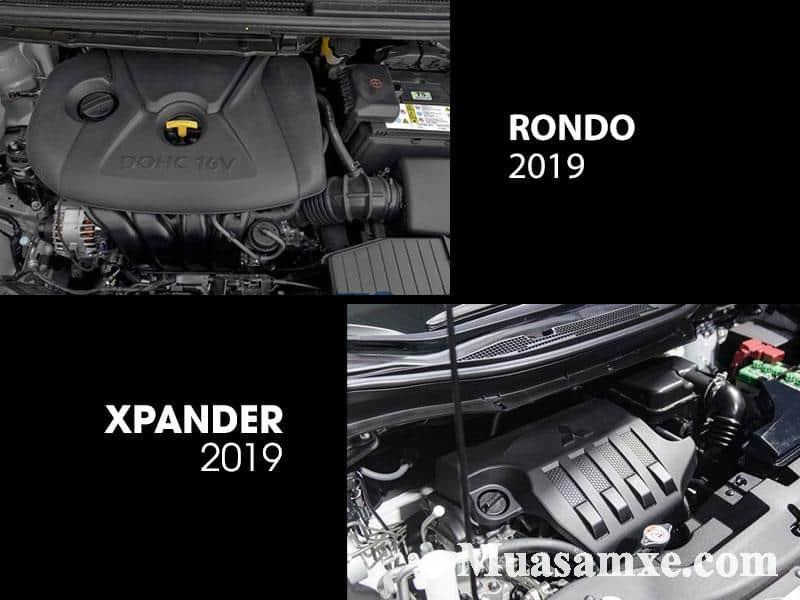 Động cơ KIA Rondo so với Mitsubishi Xpander 2019