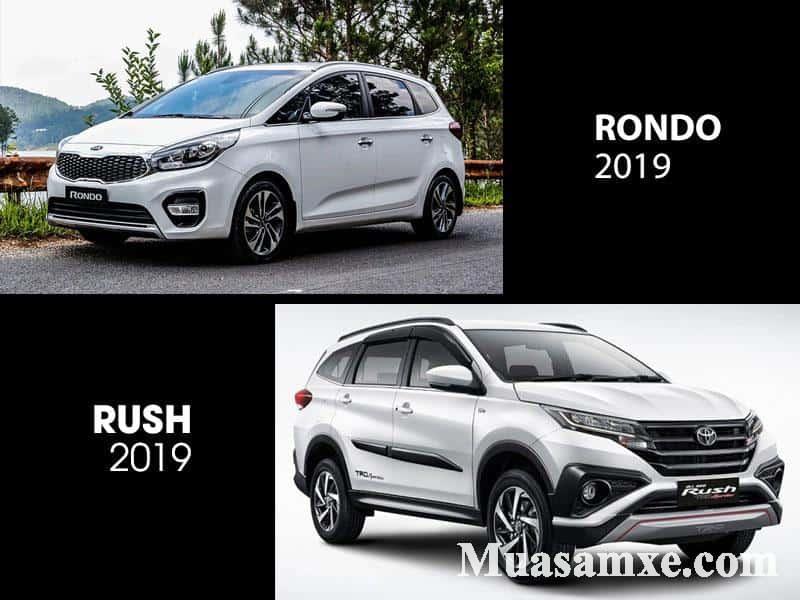 So sánh Toyota Rush với KIA Rondo 2019