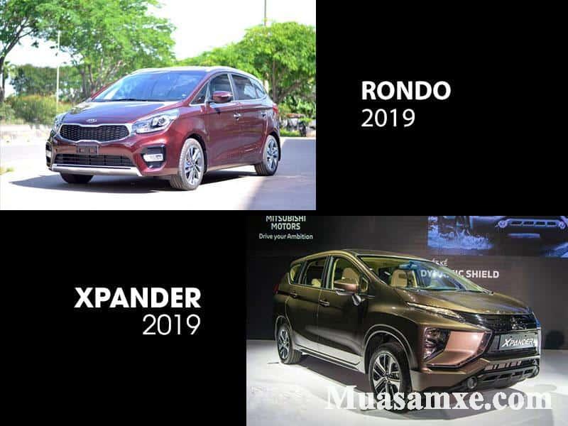 Ngoại thất KIA Rondo với Mitsubishi Xpander 2019