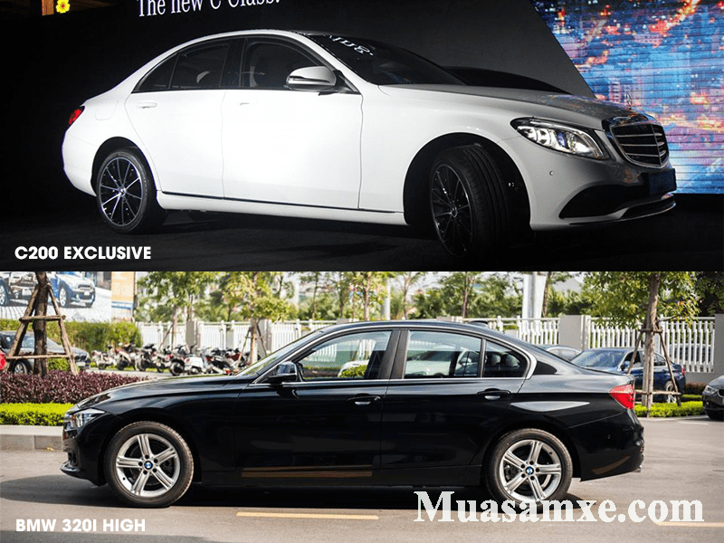 So sánh Mercedes C200 Exclusive vơi BMW 320i 2019