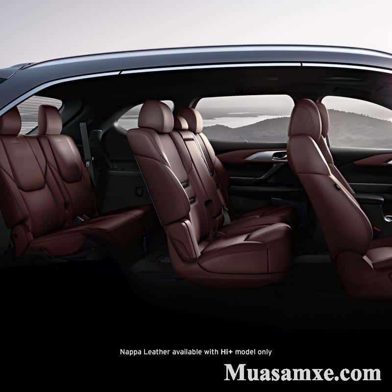 Có 2 tùy chọn da nội thất cho phiên bản Mazda CX-9 Signature 2020