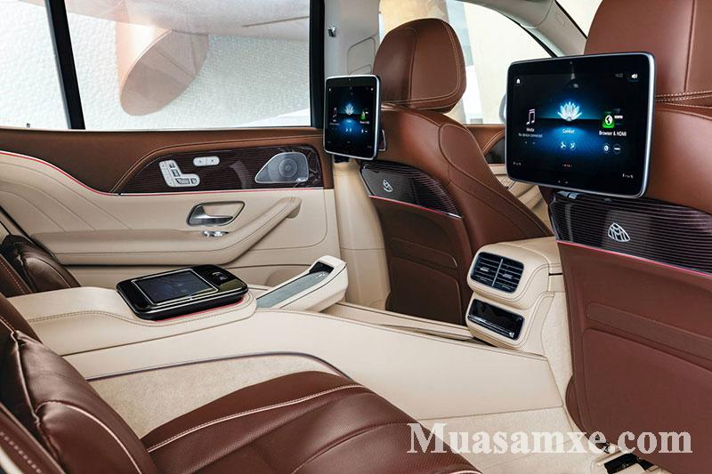Hàng ghế sau được trang bị màn hình cảm ứng cao cấp Maybach GLS 600