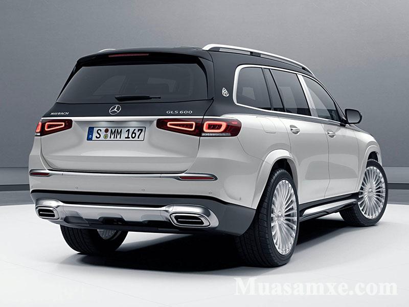Ống xả mạ chrome sáng bóng Mercedes Maybach GLS 600