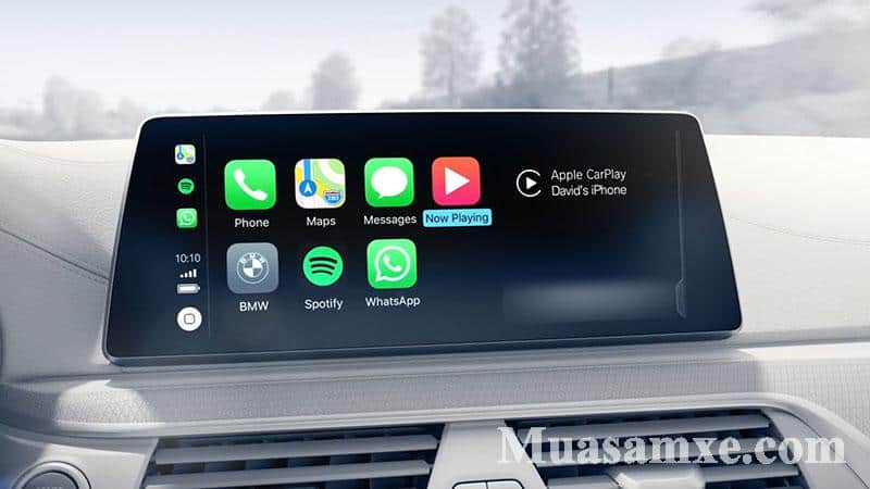 Ứng dụng Apple Carplay được chạy trên xe BMW