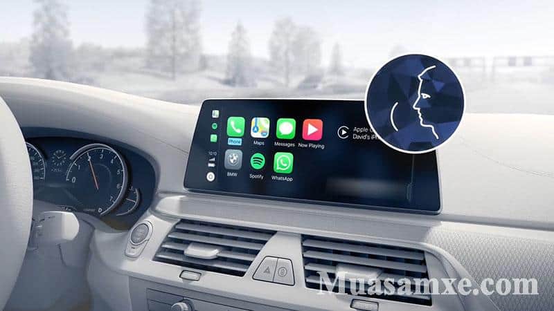 Điều khiển bằng giọng nới với Apple Carplay trên xe BMW