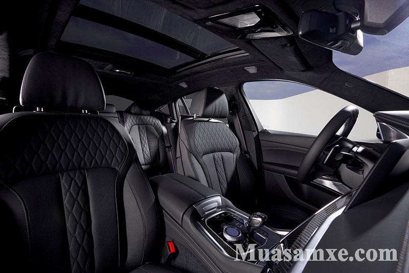 Không gian nội thất hàng ghế trước BMW X6 2020