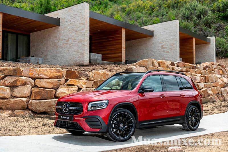 Mercedes GLB 2020 màu đỏ