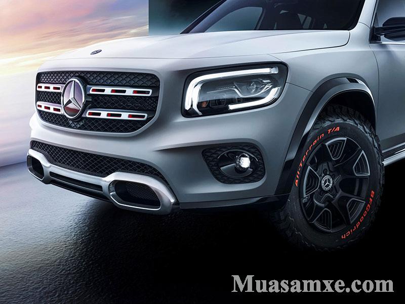 thiết kế mặt trước Mercedes GLB Class 2020