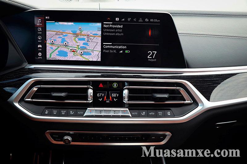 BMW X7 2019 được trang bị màn hình cảm ứng trung tâm 12,3 Inch