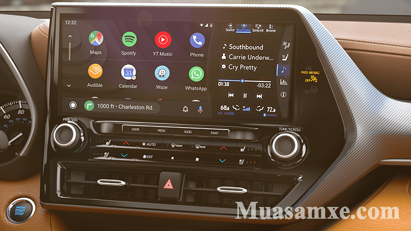 Highlander 2020 hỗ trợ kết nối Apple Carplay và Android Auto